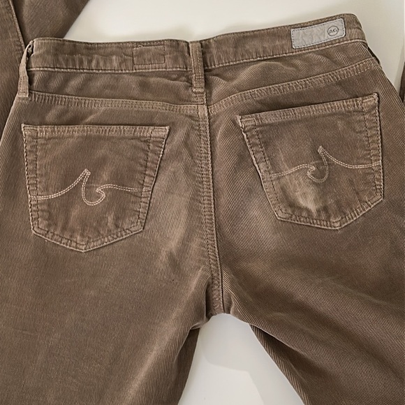 Adriano Goldschmied Corduroy The Stevie Slim Straight Light Brown Size 25 Read - Picture 6 of 9
